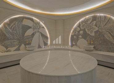 Уютная двухкомнатная квартира, 82,5м², в новостройке премиум класса на первой береговой линии в центре Алании под ВНЖ ID-18421 фото-19