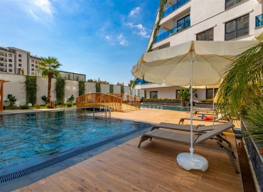 Апартаменты 1+1, 60м², с чистовой отделкой в элитном новом комплексе в районе Махмутлар, Алания ID-18422 фото-18