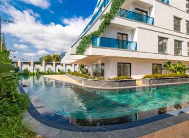 Апартаменты 1+1, 60м², с чистовой отделкой в элитном новом комплексе в районе Махмутлар, Алания ID-18422 фото-19