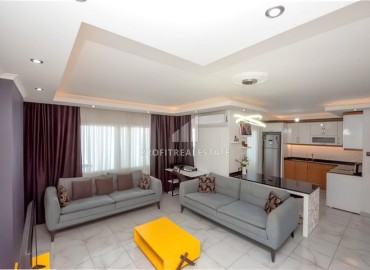 Элегантный пентхаус с двумя спальнями, 120м², в комфортабельном комплексе у моря в Махмутларе, Алания ID-18431 фото-3