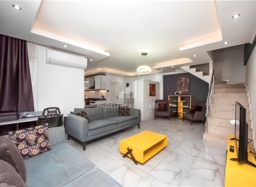 Элегантный пентхаус с двумя спальнями, 120м², в комфортабельном комплексе у моря в Махмутларе, Алания ID-18431 фото-4