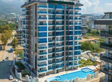 Квартира с одной спальней, 54м², в элитной резиденции в Махмутларе, в 750м от моря, Алания ID-18433 фото-1