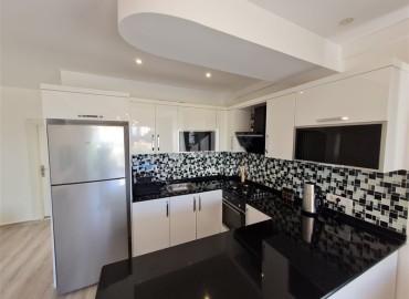 Уютные апартаменты с одной спальней, 50м², в резиденции с хорошей инфраструктурой в 300м от моря в Махмутларе, Алания ID-18438 фото-6