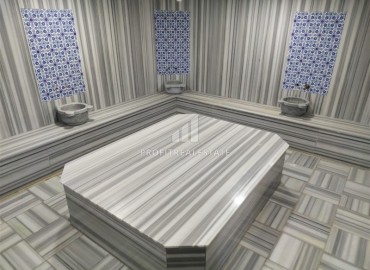 Уютные апартаменты с одной спальней, 50м², в резиденции с хорошей инфраструктурой в 300м от моря в Махмутларе, Алания ID-18438 фото-20