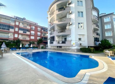 Комфортабельная трехкомнатная квартира, 105м² в комплексе с бассейном в 250м от моря в районе Оба, Алания. ID-18450 фото-1