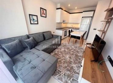 Готовая к проживанию, квартира 1+1, 50м², в новом комплексе премиум класса с собственным пляжем в Каргыджаке, Алания ID-18452 фото-2