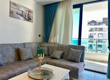 Видовая двухкомнатная меблированная квартира 60м² в новой резиденции в центре Махмутлара, Алания ID-18460 фото-5