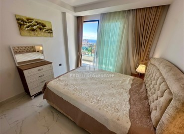 Видовая двухкомнатная меблированная квартира 60м² в новой резиденции в центре Махмутлара, Алания ID-18460 фото-9