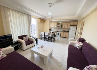 Симпатичная трехкомнатная квартира, 110м², с видом на горы в комплексе с бассейном в Джикджилли, Алания ID-18464 фото-2