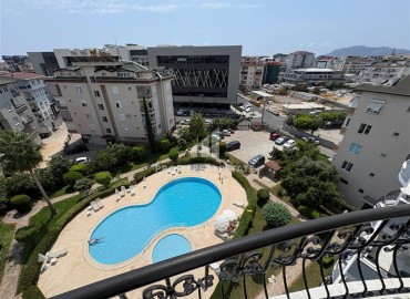 Симпатичная трехкомнатная квартира, 110м², с видом на горы в комплексе с бассейном в Джикджилли, Алания ID-18464 фото-17