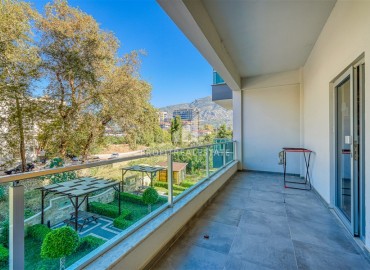 Трехкомнатная квартира, 80м², с видом на горы, в комплексе с бассейном у моря в Махмутларе, Алания. ID-18468 фото-17