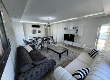 Элегантная видовая линейная квартира для большой семьи 3+1, 170м², с отдельной кухней в 700м от моря в Махмутларе, Алания ID-18470 фото-4