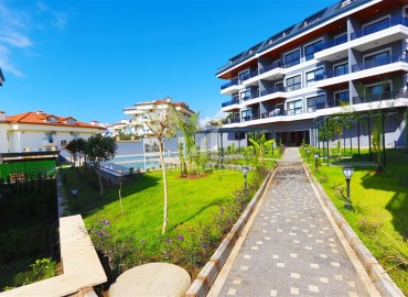 Уютная двухкомнатная квартира, 55м², в новой резиденции премиум класса в Конаклы, Алания, 300м от моря ID-18471 фото-12