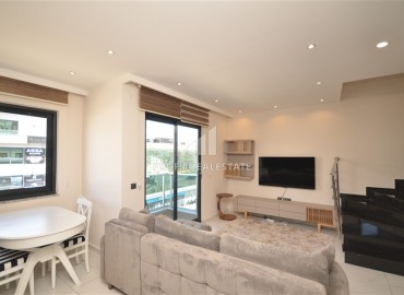 Стильный дуплекс с одной спальней, 85м², в современном комплексе с хорошей инфраструктурой в районе Оба, Алания под ВНЖ ID-18344 фото-3