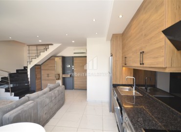 Стильный дуплекс с одной спальней, 85м², в современном комплексе с хорошей инфраструктурой в районе Оба, Алания под ВНЖ ID-18344 фото-4