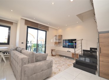 Стильный дуплекс с одной спальней, 85м², в современном комплексе с хорошей инфраструктурой в районе Оба, Алания под ВНЖ ID-18344 фото-10