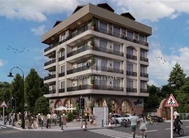 Трехкомнатные квартиры с отдельной кухней, 100м², в доме с парковкой на начальном этапе строительства в центре Алании ID-18486 фото-1