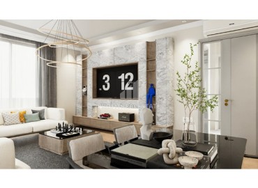 Трехкомнатные квартиры с отдельной кухней, 100м², в доме с парковкой на начальном этапе строительства в центре Алании ID-18486 фото-8