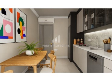 Трехкомнатные квартиры с отдельной кухней, 100м², в доме с парковкой на начальном этапе строительства в центре Алании ID-18486 фото-10