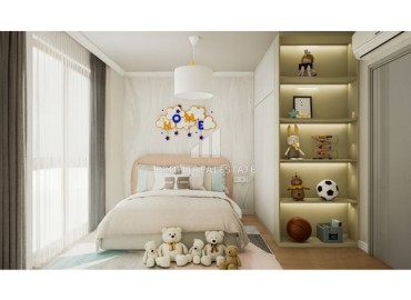 Трехкомнатные квартиры с отдельной кухней, 100м², в доме с парковкой на начальном этапе строительства в центре Алании ID-18486 фото-16