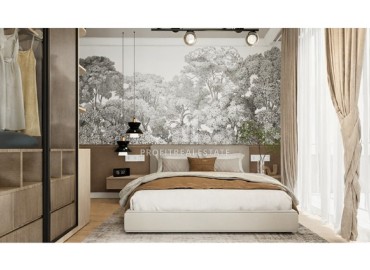 Трехкомнатные квартиры с отдельной кухней, 100м², в доме с парковкой на начальном этапе строительства в центре Алании ID-18486 фото-18