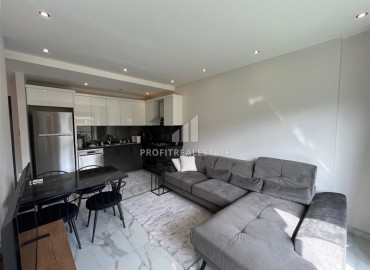 Уютная квартира с одной спальней, 46м², в комфортабельной резиденции с инфраструктурой в Оба, Алания ID-18487 фото-2