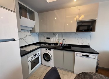 Стильная двухкомнатная квартира 56 м2, с мебелью, в 400 метрах от моря, в центре Аланьи ID-12042 фото-4