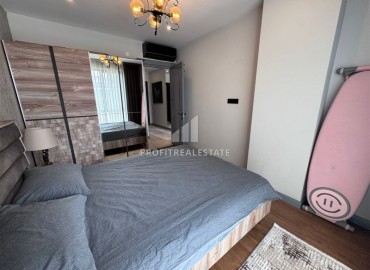 Стильная двухкомнатная квартира 56 м2, с мебелью, в 400 метрах от моря, в центре Аланьи ID-12042 фото-8