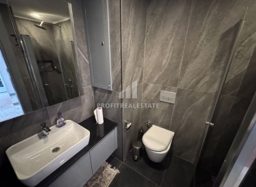 Стильная двухкомнатная квартира 56 м2, с мебелью, в 400 метрах от моря, в центре Аланьи ID-12042 фото-10