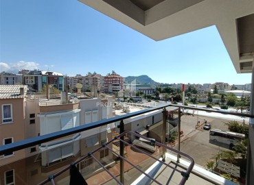 Стильная двухкомнатная квартира 56 м2, с мебелью, в 400 метрах от моря, в центре Аланьи ID-12042 фото-12