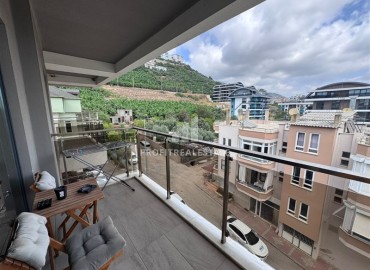 Стильная двухкомнатная квартира 56 м2, с мебелью, в 400 метрах от моря, в центре Аланьи ID-12042 фото-13