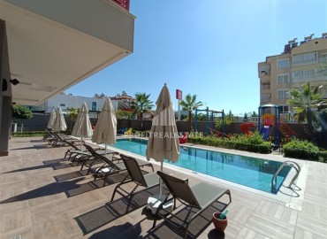 Стильная двухкомнатная квартира 56 м2, с мебелью, в 400 метрах от моря, в центре Аланьи ID-12042 фото-14