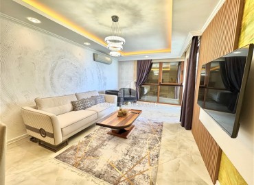 Видовая стильная квартира 1+1, 65м², в элитном комплексе на первой береговой линии в районе Тосмур, Алания ID-18497 фото-4