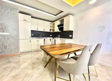 Видовая стильная квартира 1+1, 65м², в элитном комплексе на первой береговой линии в районе Тосмур, Алания ID-18497 фото-6