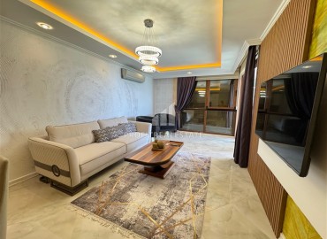 Видовая стильная квартира 1+1, 65м², в элитном комплексе на первой береговой линии в районе Тосмур, Алания ID-18497 фото-7