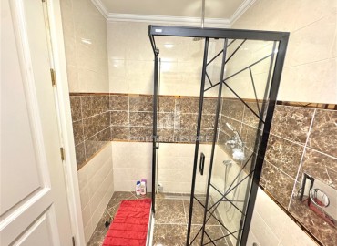 Видовая стильная квартира 1+1, 65м², в элитном комплексе на первой береговой линии в районе Тосмур, Алания ID-18497 фото-11