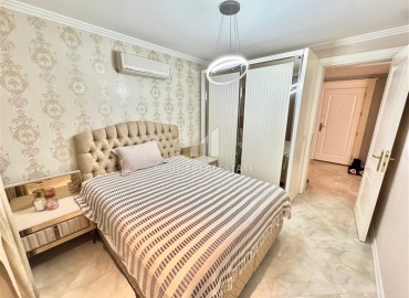 Видовая стильная квартира 1+1, 65м², в элитном комплексе на первой береговой линии в районе Тосмур, Алания ID-18497 фото-13