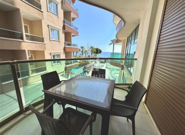 Видовая стильная квартира 1+1, 65м², в элитном комплексе на первой береговой линии в районе Тосмур, Алания ID-18497 фото-16