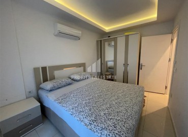 Уютная меблированная двухкомнатная квартира, 55м², в резиденции с бассейном в центре Алании, в 200м от пляжа Клеопатры ID-18500 фото-9