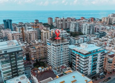 Трехкомнатная квартира, 120м², в комплексе с бассейном в Махмутларе, Алания, в 350м от Средиземного моря ID-18505 фото-1