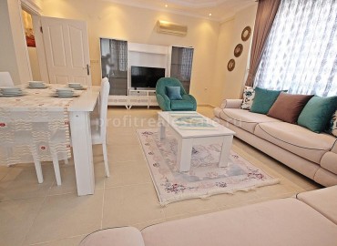 Прекрасная трехкомнатная квартира с мебелью и бытовой техникой в новом доме в районе Махмутлар ID-1450 фото-14