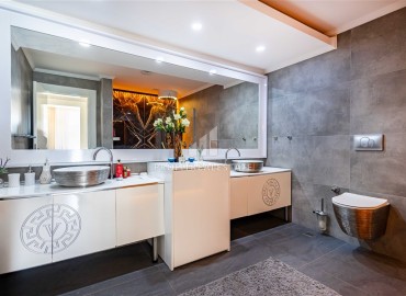 Фешенебельная вилла 4+1, 350м², с личным бассейном в грандиозном жилом комплексе района Алании - Каргыджак ID-13985 фото-14