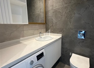 Меблированные апартаменты 1+1, 66,5м², с видом на море в элегантной резиденции на первой береговой линии в Каргыджаке, Алания ID-18511 фото-7