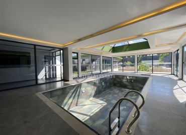 Меблированные апартаменты 1+1, 66,5м², с видом на море в элегантной резиденции на первой береговой линии в Каргыджаке, Алания ID-18511 фото-15