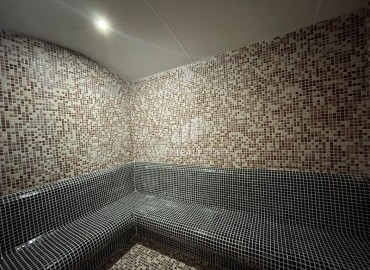 Меблированные апартаменты 1+1, 66,5м², с видом на море в элегантной резиденции на первой береговой линии в Каргыджаке, Алания ID-18511 фото-16