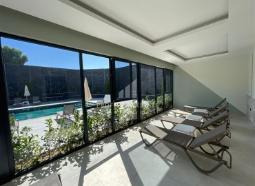 Меблированные апартаменты 1+1, 66,5м², с видом на море в элегантной резиденции на первой береговой линии в Каргыджаке, Алания ID-18511 фото-20