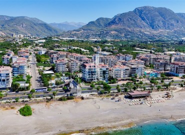 Готовая к проживанию, видовая квартира 1+1, 45м², в комфортабельном комплексе в 50м от моря, Кестель, Алания ID-18513 фото-2