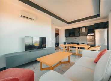 Готовая к проживанию, видовая квартира 1+1, 45м², в комфортабельном комплексе в 50м от моря, Кестель, Алания ID-18513 фото-5