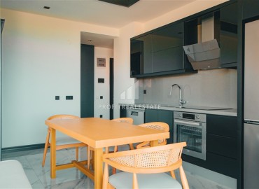 Готовая к проживанию, видовая квартира 1+1, 45м², в комфортабельном комплексе в 50м от моря, Кестель, Алания ID-18513 фото-6