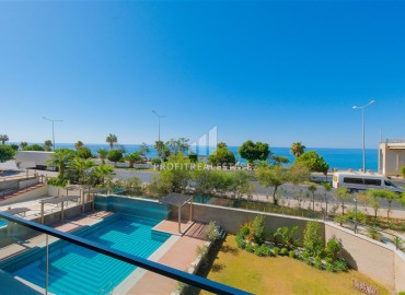 Готовая к проживанию, видовая квартира 1+1, 45м², в комфортабельном комплексе в 50м от моря, Кестель, Алания ID-18513 фото-12